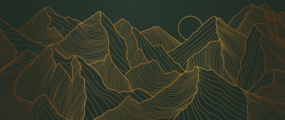 Visualisatie van bergen